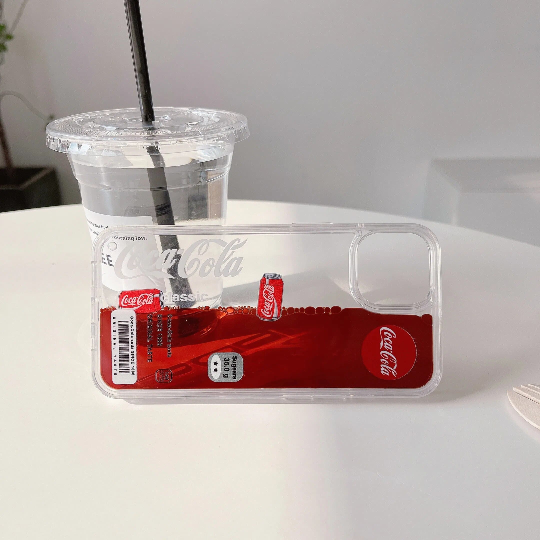 Fashion 3D quicksand cola pattern phone case