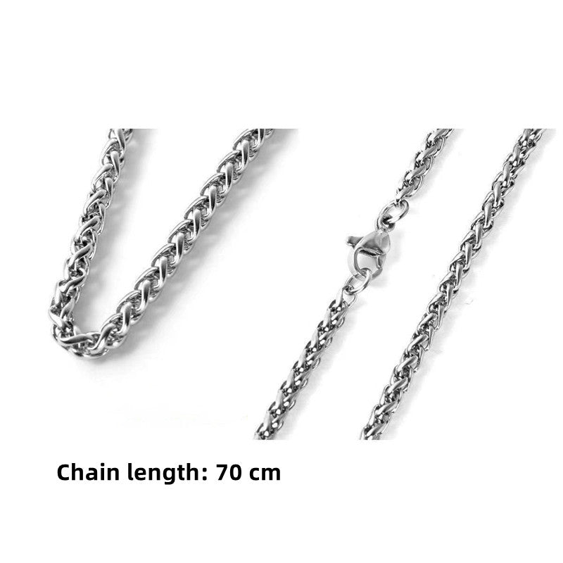 Luffy/Zoro/Nami/Sanji titanium steel material handsome cartoon role bounty mark necklace