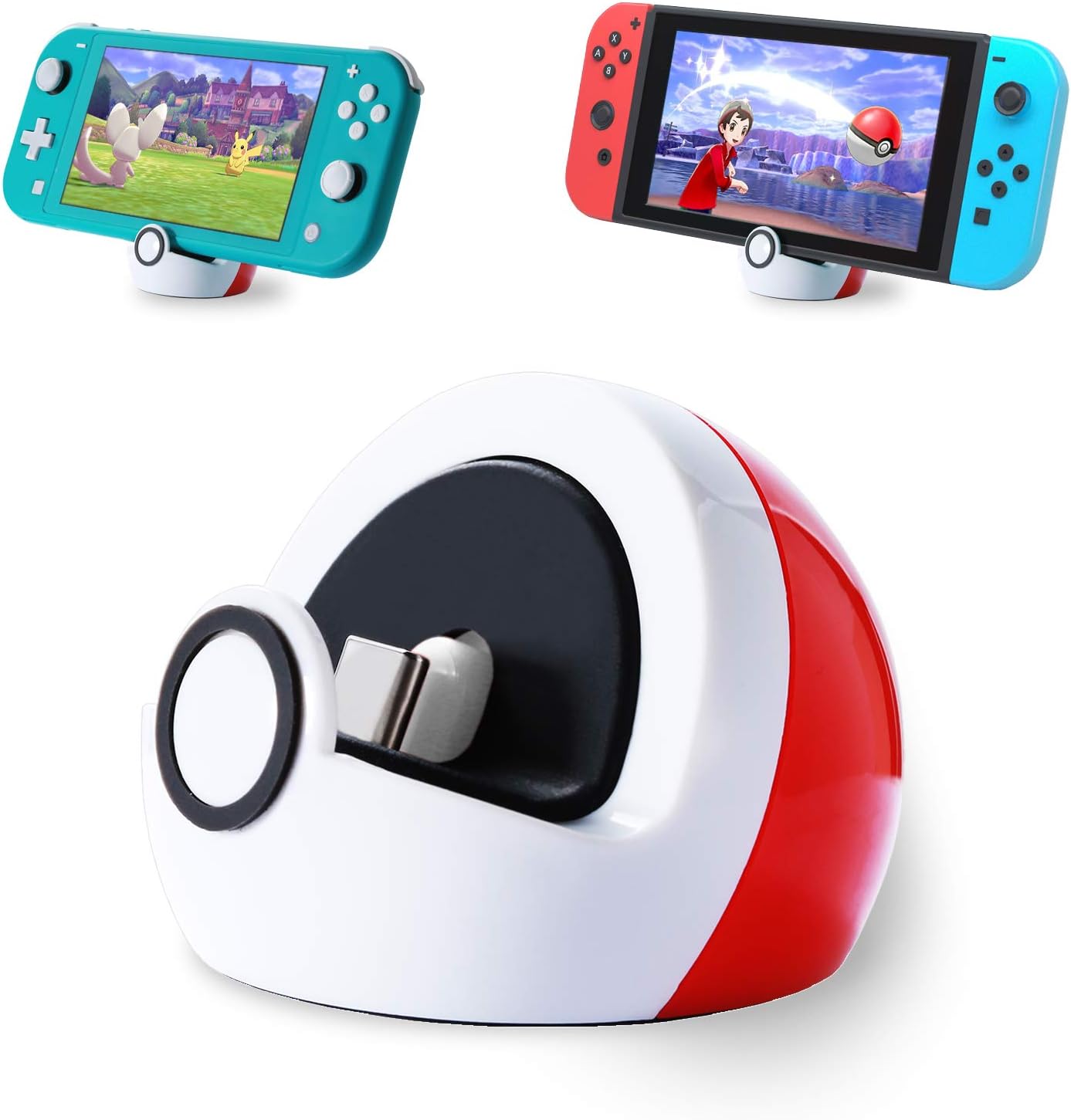 Mini Charging Stand for Nintendo Switch/Switch Lite/Switch OLED, Portable Cute Switch Dock Station with USB-C Port for Switch Gaming