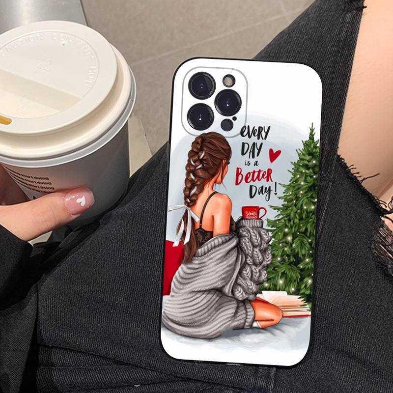 Fashion Pretty Girl Phone Case for Iphone